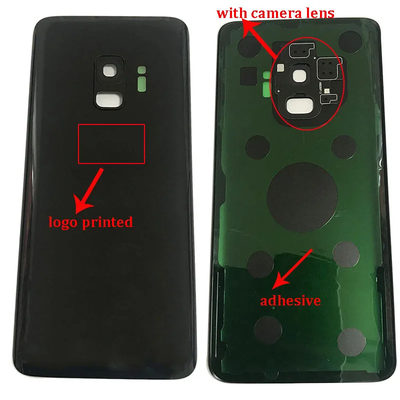 Задняя стеклянная Замена для Samsung Galaxy s9 G960 G960F крышка батареи задняя дверь корпус |