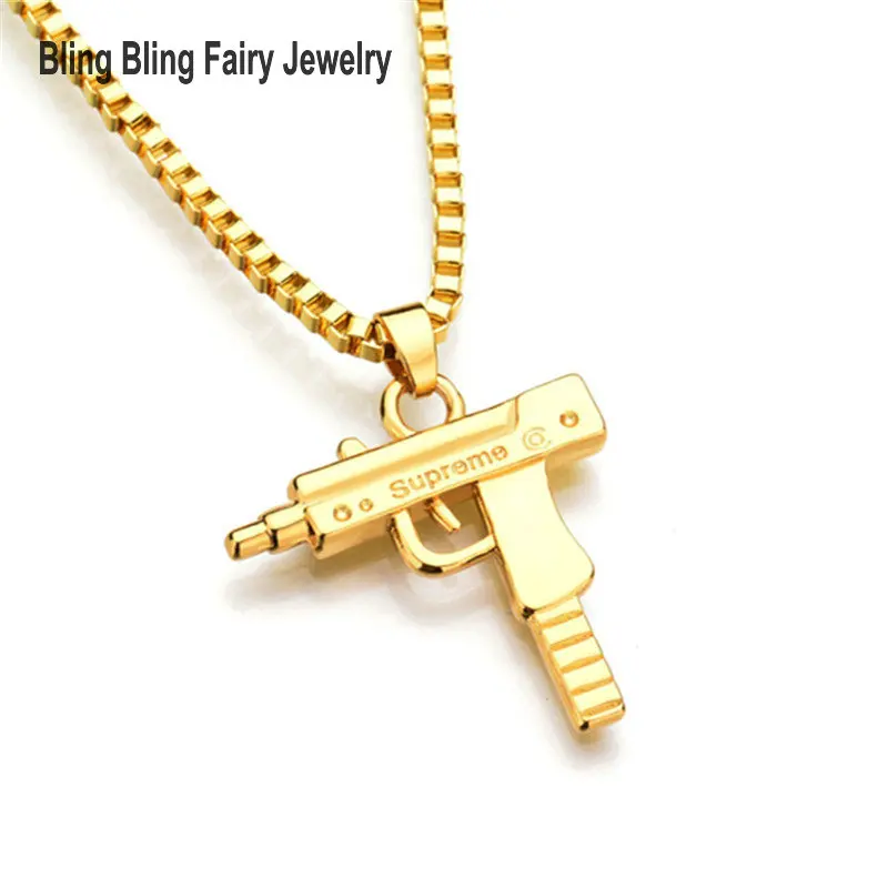 High Quality Submachine Gun Pendant Necklace Counter Strike Handgun