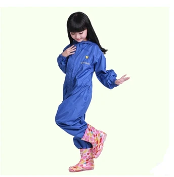 

Outdoor kids Nylon thin raincoats boy girl sport waterproof Windbreak Rainsuit children child safety shine tapes rainwear