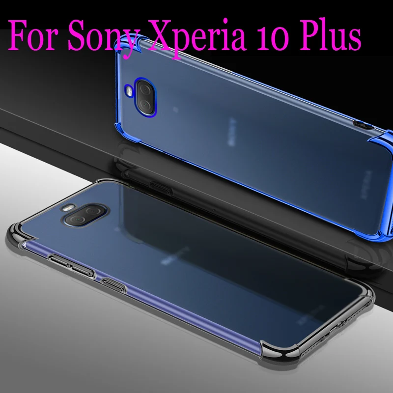 Ultra Slim Clear Soft Shockproof Phone Cover For Sony Xperia 10 Plus Transparen Air Cushion Shockproof Soft Case Xperia10 Plus