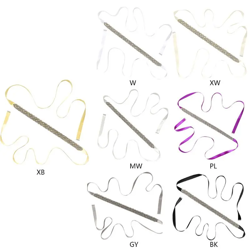 Женские Свадебные Длинные поясные пояса, блестящие стразы, расшитые бисером, пояс-кушак, ленты, пояс для самостоятельной сборки, вечерние платья, gai