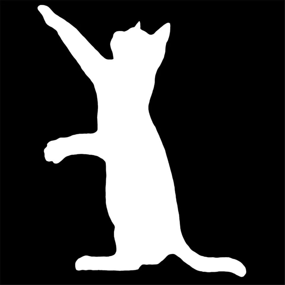 11.214.5CM Funny Animal Cat Car Sticker Classic Car Cover Scratch Fashion Decals Sticker On Car For Ford Audi BMW Toyota VW (2)
