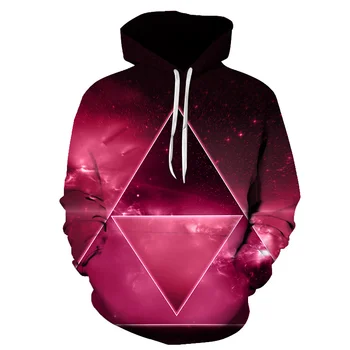 

2018 New style Space Galaxy 3d Hooded Sweatshirts Men/Women Hoodies Starry sky Print Loose Lovers Hoody Pullovers