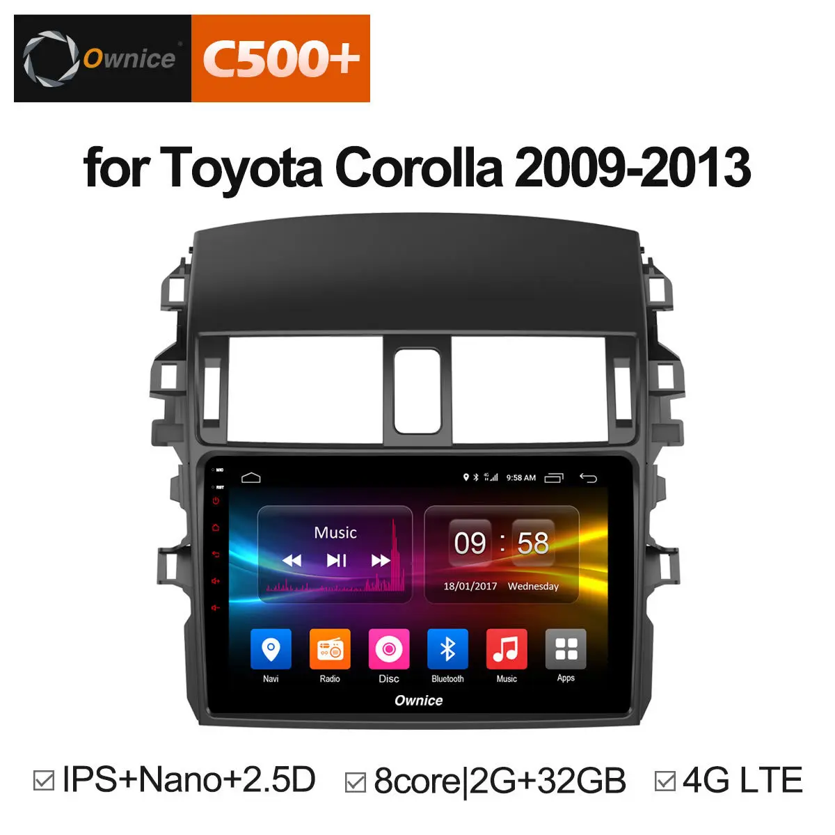 

Ownice C500+ G10 Octa Core Android 8.1 car Radio DVD player 2G RAM 32G for Toyota Corolla 2009 2010 2011 2012 2013 support 4G