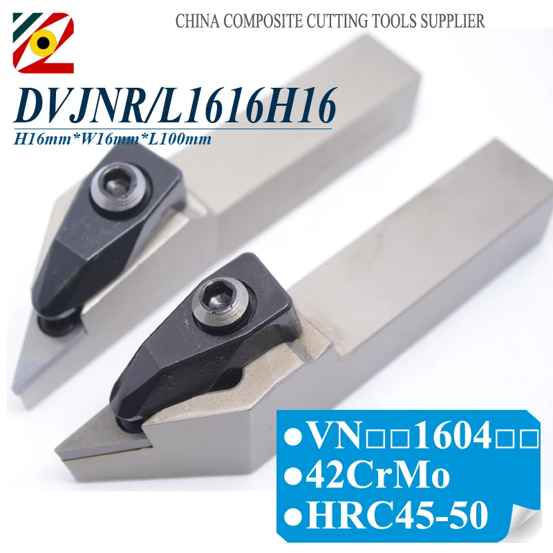 

EDGEV DVJNR/L1616H16 DVJNR DVJNL CNC Metal Lathe Cutter External Turning Tool Holder For Indexable Carbide Insert VNMG 1604