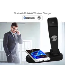 2в1 ретро телефон Радиационная трубка Bluetooth Вызов громкой связи с Qi Беспроводное зарядное устройство для iPhone samsung huawei Xiaomi