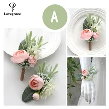 Casamento boutonnieres pulso corsage pulseira da dama de honra flores branco rosas de seda noivo broche pinos casamento manguito corsages pulso