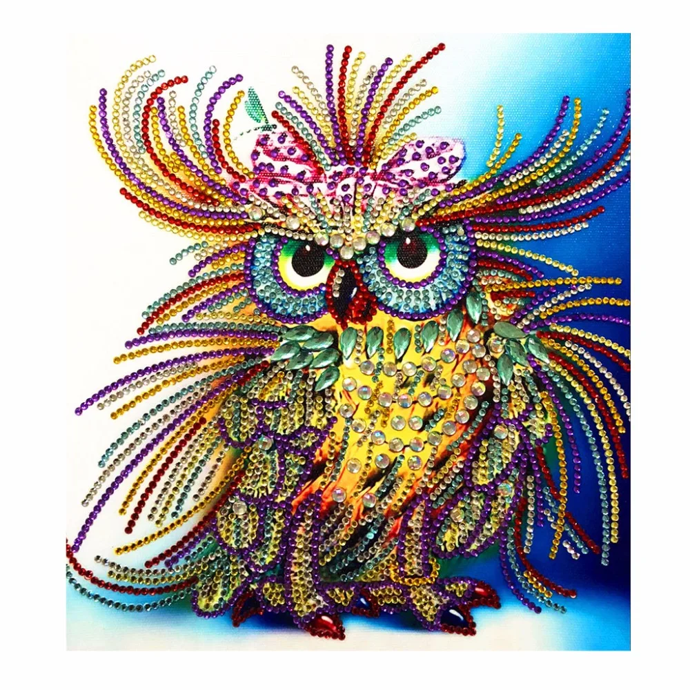 

Owl 5D DIY Special Diamond Painting Embroidery Drill Needlework Cross Craft Stitch Kit Home Decor Christmas