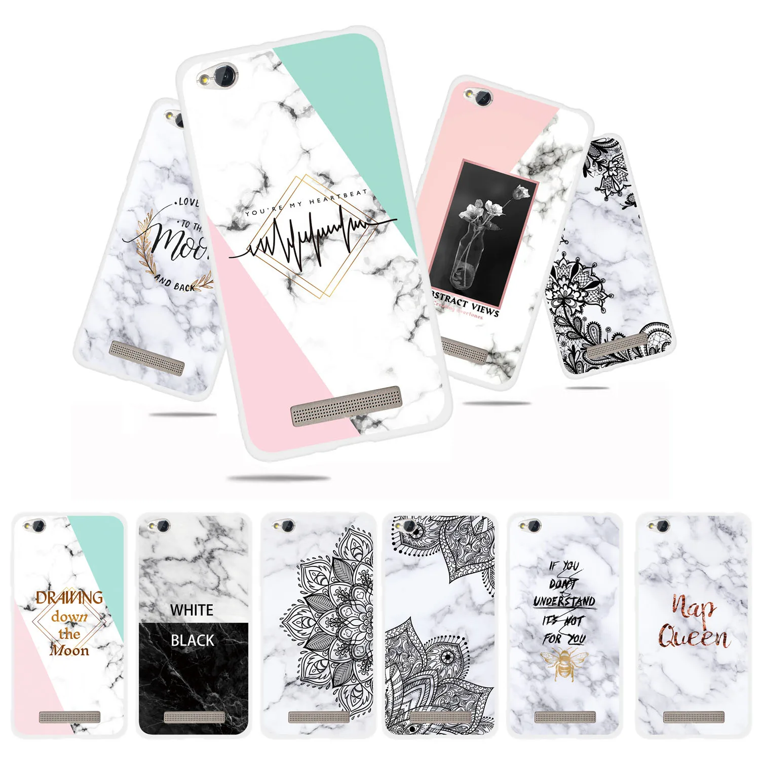 

Xiaomi Redmi 4A Granite Marble Stone Pattern Phone Case Soft Silicon Bumper Case Cover on for funda Xiaomi Redmi 4A Xiomi Cases