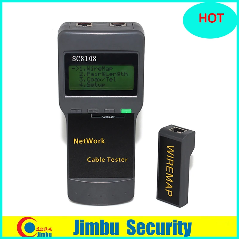 

Portable Multifunction Wireless Network cable Tester SC8108 LCD Digital PC Data Network CAT5 RJ45 LAN Phone Cable Tester Meter