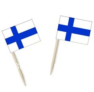 

DHL free shipping Factory wholesale 65mm Banner /Advertising /Promotional Flag (toothpick flag)-Finland flag