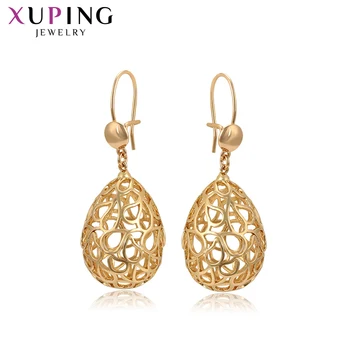 

Xuping Elegant Round Shape Exquisite Eardrops Earrings Gold-color for Women Trendy Jewelry Family Gifts 98435