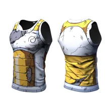2016 Ball Z Мужчины 3D Dragon Ball Z Футболка вегета Гоку желтый Топы Одежды Тройники Летний Стиль Джерси 3D