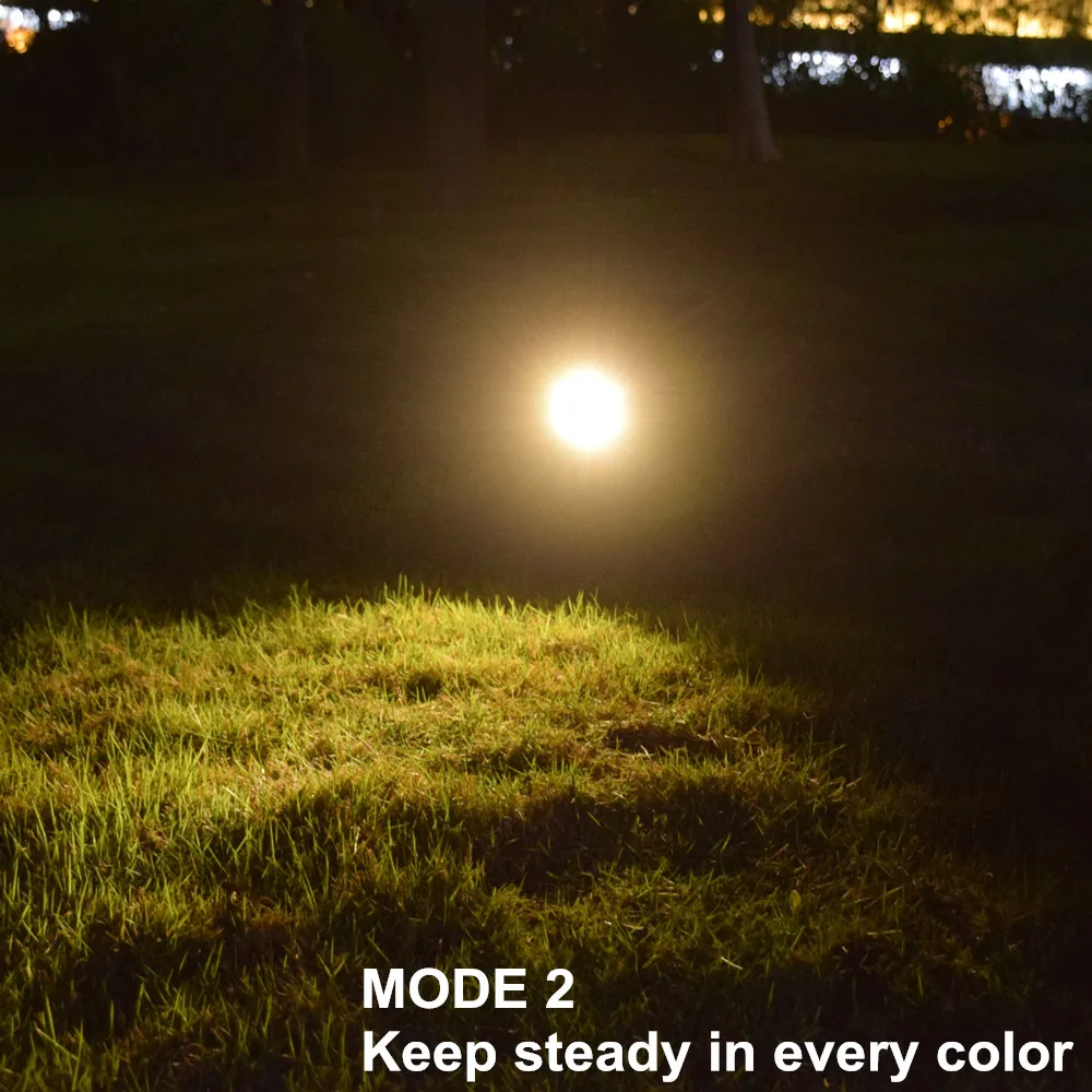 LED Garden Lights Solar Powered Lamp With Ground insertion 7 Colors Ground/Wall Mount Lamp For Outdoor Decoration
