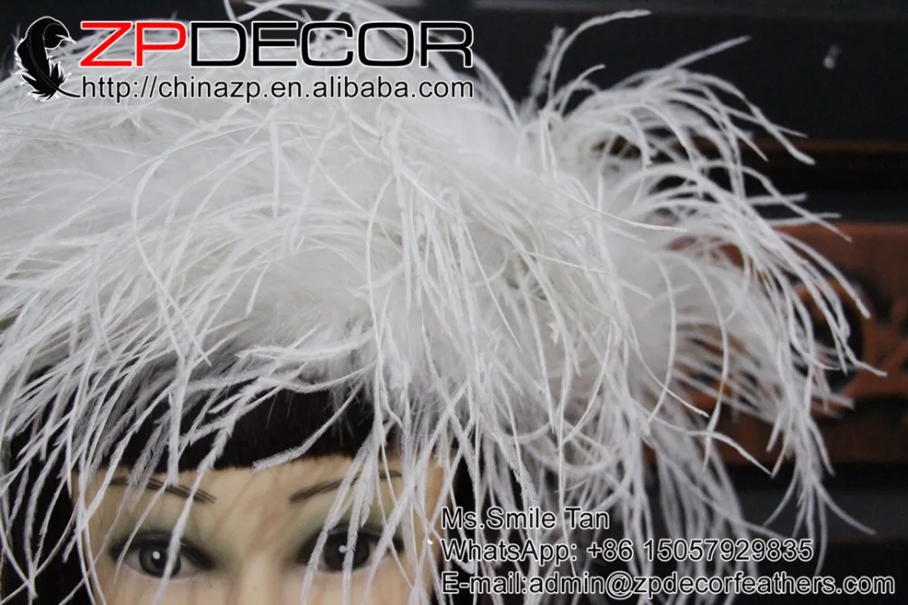 white ostrich feathers boa (11)