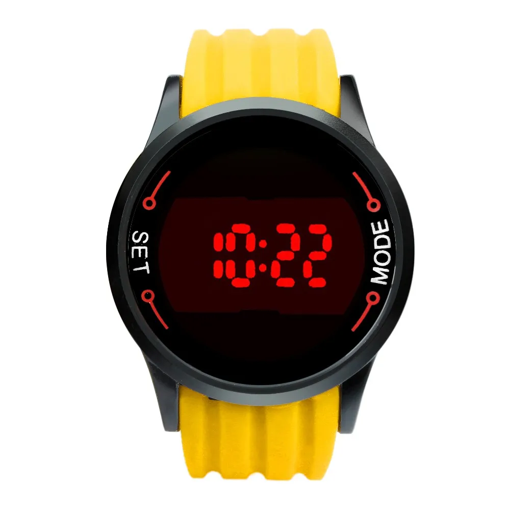 

SELFLOVER Luxury Fashion Men Women Watch Waterproof Watches LED Touch Screen Date Silicone Wrist Black Unisex Clock zegarek