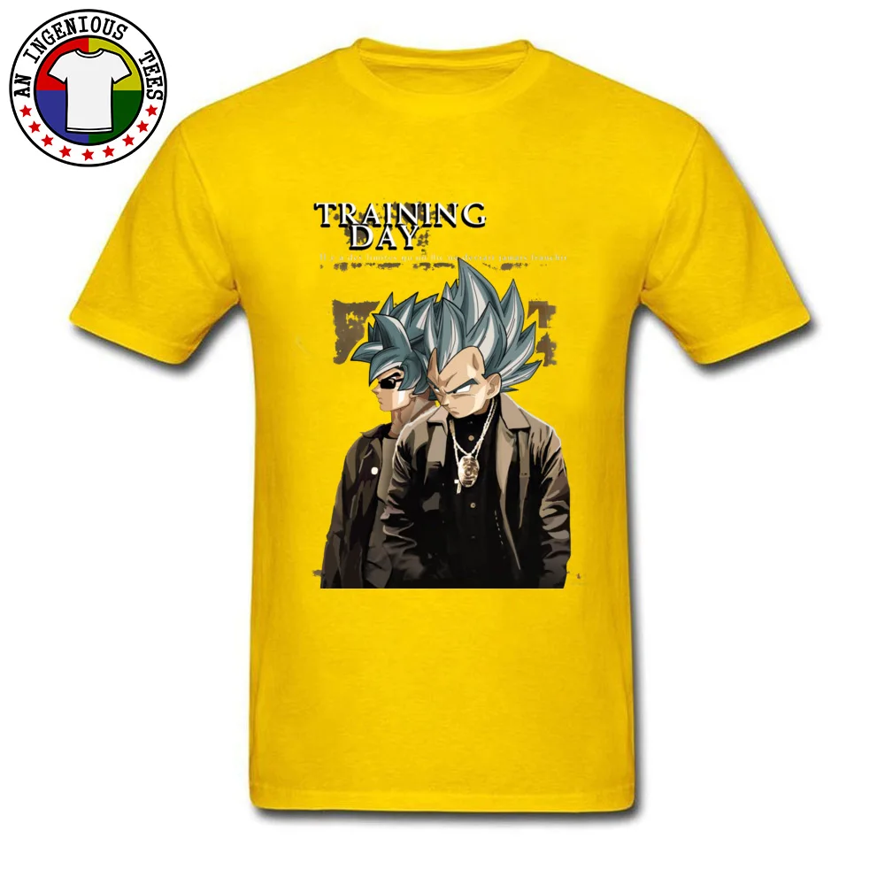 Training Day 2886 Casual Short Sleeve Tees April FOOL DAY Crewneck All Cotton Youth T Shirt Casual Clothing Shirt Family Training Day 2886 yellow