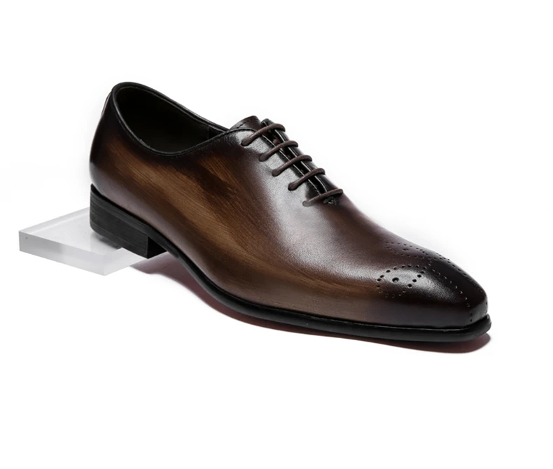 Мужские строгие туфли; кожаные оксфорды для мужчин; Свадебные Мужские броги; офисные туфли; мужская обувь на шнуровке; zapatos de hombre