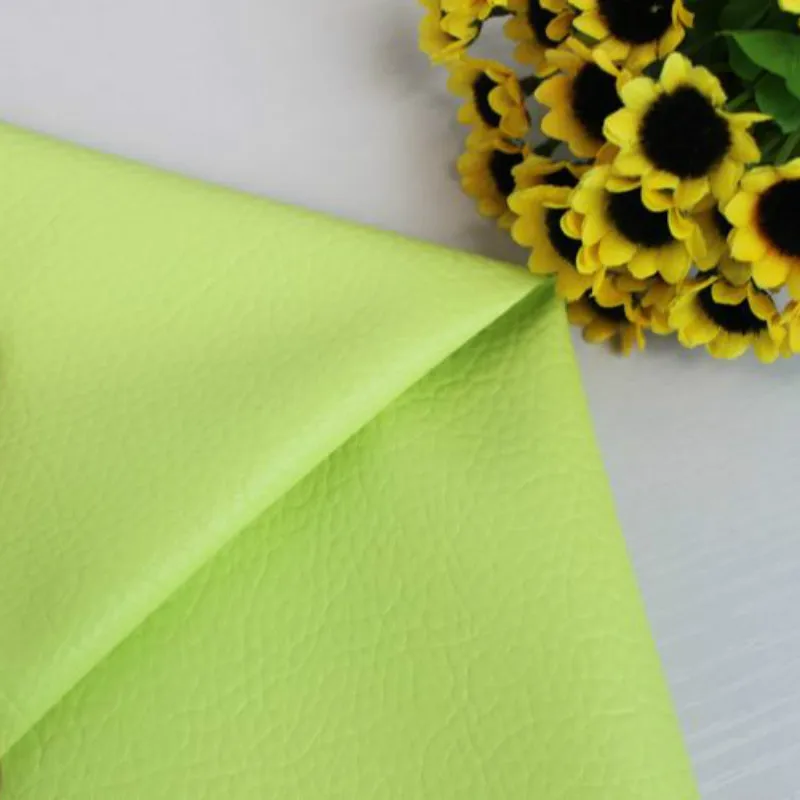

Light Green DIY Patchwork Synthetic PU Leather Fabric Material Solid Color Printed Synthetic Leather Fabric Various Size 140cm