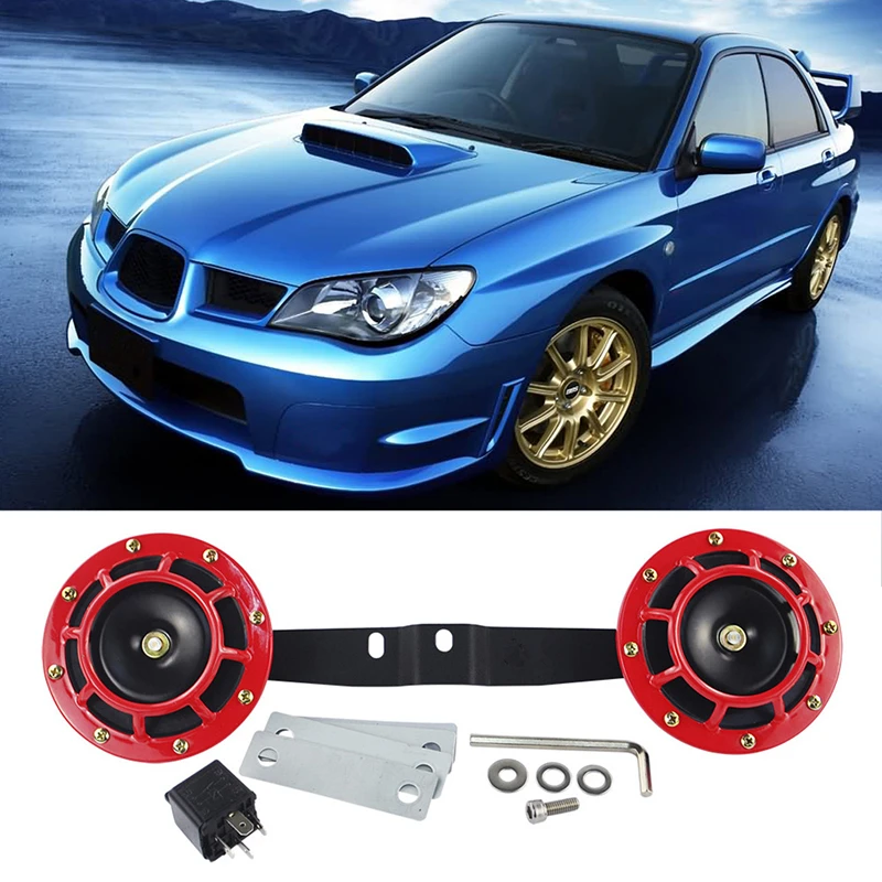 Autoleader 1 пара 12В кронштейн и двойной HELLA Supertone мощные рога клаксон для subaru Impreza / WRX STi