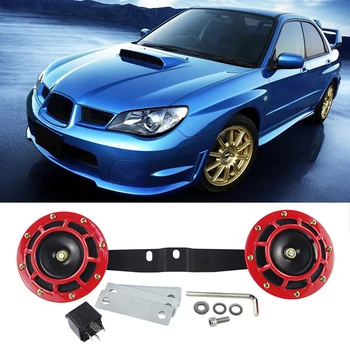 

Autoleader 1Pair 12V Bracket & Dual HELLA Supertone Horns Claxon Horns for subaru Impreza / WRX / STi 2002-2007