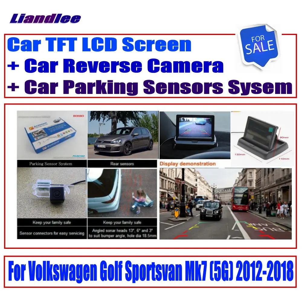 

Liandlee For Volkswagen VW Golf Sportsvan Mk7 (5G) 2012-2018 Reverse Camera / Digital Parking Sensors System / Monitor Display