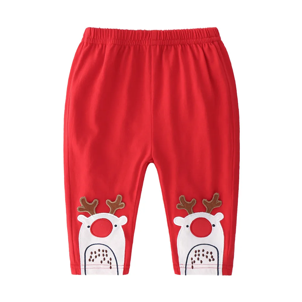 Infant Baby Clothes Set Boys Girls Cartoon Christmas XMAS Deer Romper Long Sleeve Tops+Pants 2Pcs Toddler Kids Clothing Sets