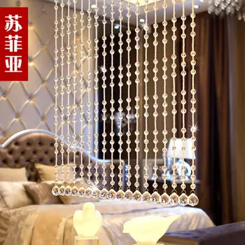 

5 strings 32 section of crystal bead curtain door porch partition full bead wear not entangled free shipping
