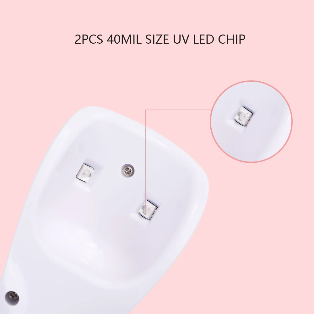 5 Вт USB Перезаряжаемые лампы для ногтей УФ светодиодная лампа сушки отверждения