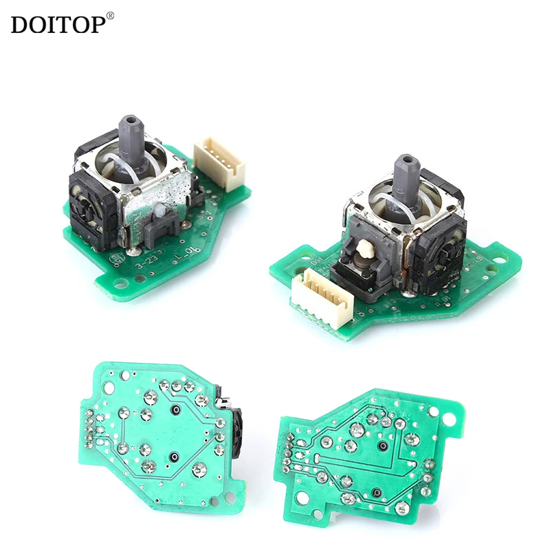 DOITOP 1Pair Replacement Repair Parts Left Right Joystick 3D Analog Stick PCB Board for Nintendo Wii