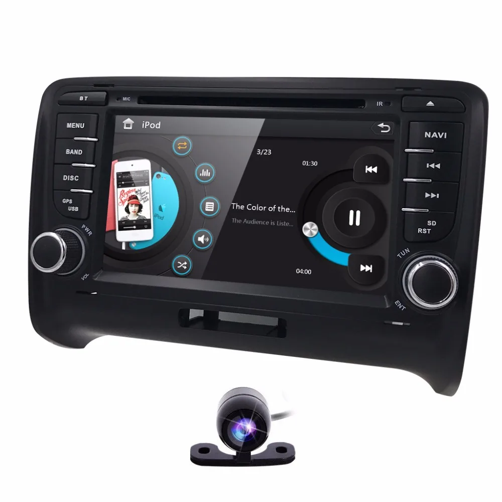 Best Car Multimedia For Audi TT MK2 2006 2007 2008 2009 2010 2011 2012 2013 2014 7" Navigation Stereo GPS Car DVD Player Radio 1080P 3