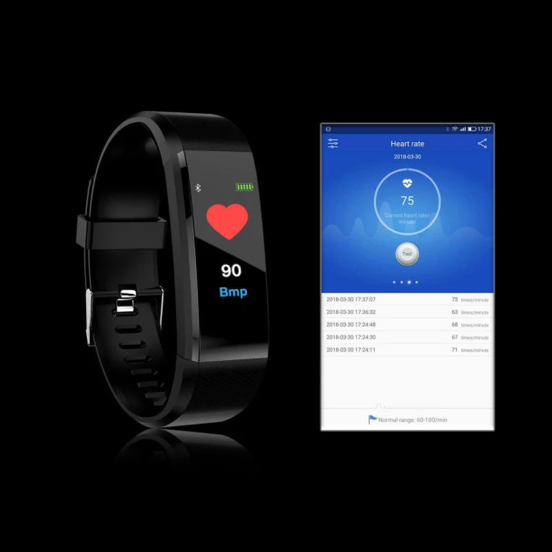 Multifunctional Fitness Activity Heart Rate Sport Wristband For Fitbit Activity Pedometer For Outdoor Indoor Fitness Running