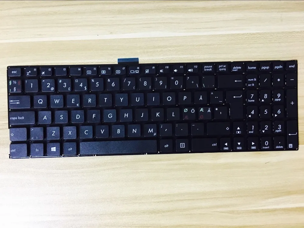

New keyboard for Asus X554LA X555LA X555LB X555LD X555LF X555LI X555LJ X555LN X555LP DANISH/FINNISH layout