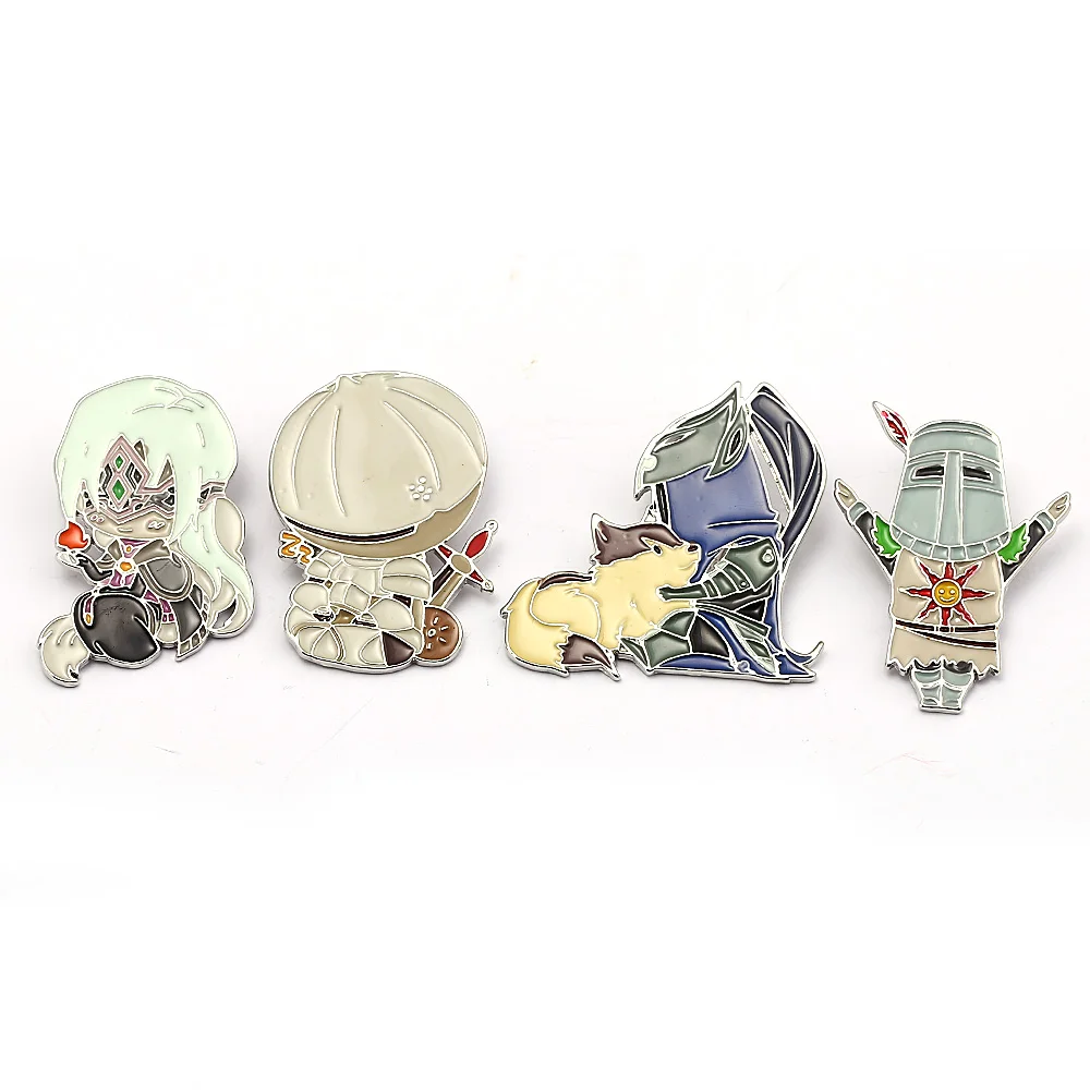 

Fashion Cartoon Darksouls 3 The Sun Metal Brooch Pattern Shirt Sweater Badge Brooch Pin Accessory