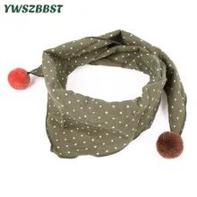 New Spring Summer Cotton Baby Triangle Scarf Pure Color Infant Girls Bibs Scarf Baby Boys Scarf Toddler Burp Cloth