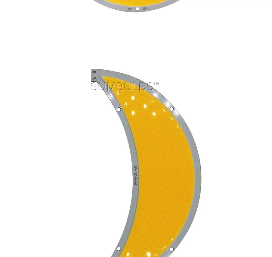 108mm 160mm Circular LED Chip COB Board Light 12V 50W 200W Super Bright Warm Cold White Rounded COB Lamp DC12-14V Sun Moon COB (4)