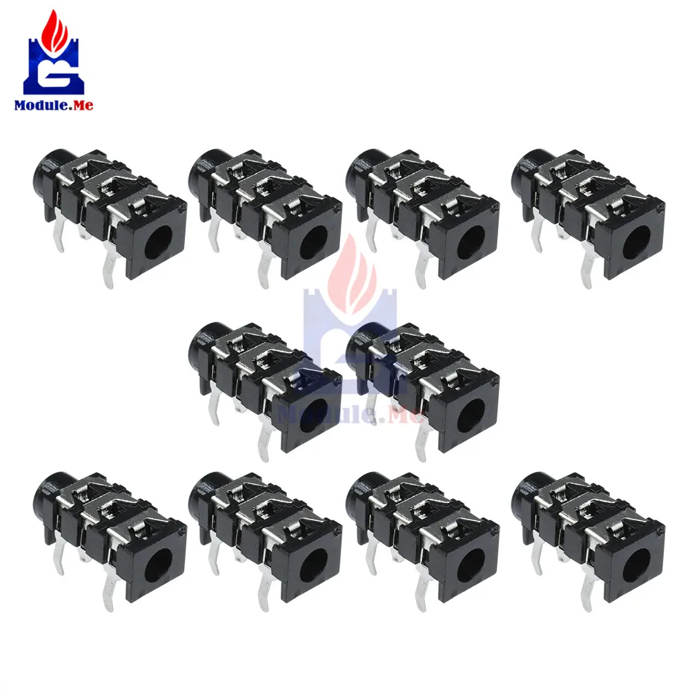 10 шт./лот 5Pin 3 5 мм стерео наушники аудио разъем наушники|socket 3.5mm|socket jacksocket audio |