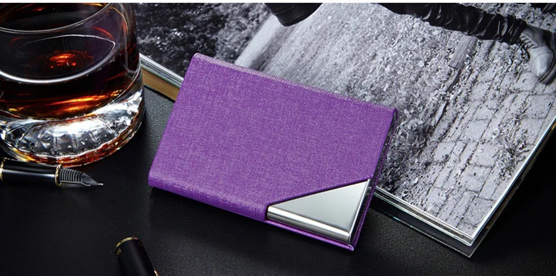 Card Holder Fashion 2017 Metal Aluminum For Women Men Small Card Wallet Case Business Credit Card Holder (3)