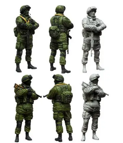 

1/35 Resin Figure Modern Russian Soldiers 2pcs/set Model Kits