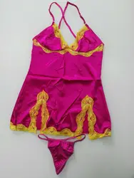 Сексуальное ГОРЯЧЕЕ Нижнее белье Розовый Babydoll платье Ночная одежда для сна, один размер KD109