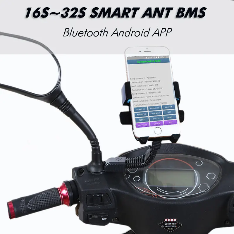 16S до 32S smart ant bms DIY Lifepo4 Li-Ion 50A/80A/100A/110A/120A smart bms pcm с android Bluetooth app monitor