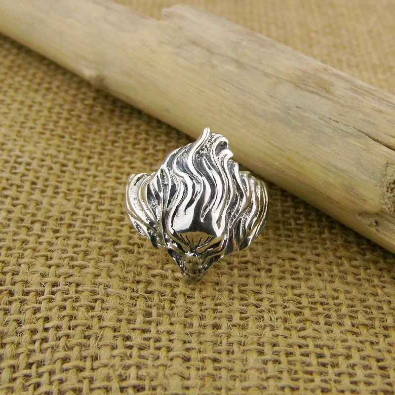 

925 Sterling Silver Skull Ring New Devil food