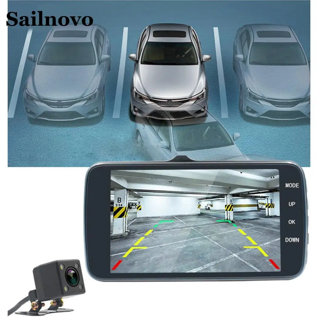 DVR Двойной объектив автомобиля Камера видео Регистраторы регистраторы G Сенсор