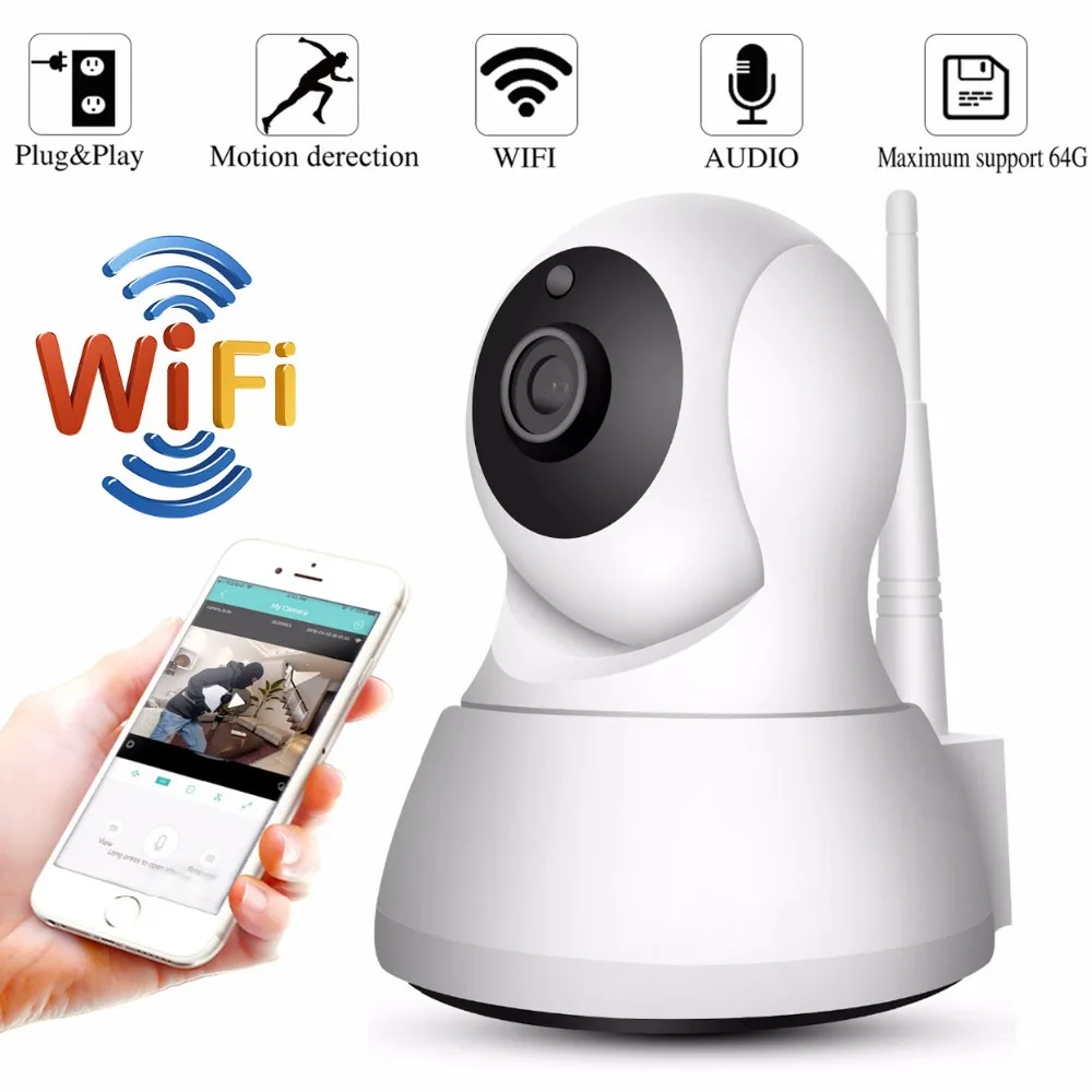 1080P 2MP IP Camera Wireless Surveillance CCTV 720P Wifi Security Babby Monitor Night Vision Two Way Audio | Безопасность и защита