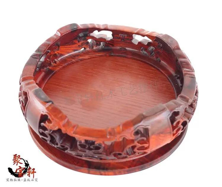 Special rosewood carving rosewood carving handicraft circular base of real wood of Buddha stone vases, furnishing articles Special rosewood carving rosewood carving handicraft circular base of real wood of Buddha stone vases, furnishing articles