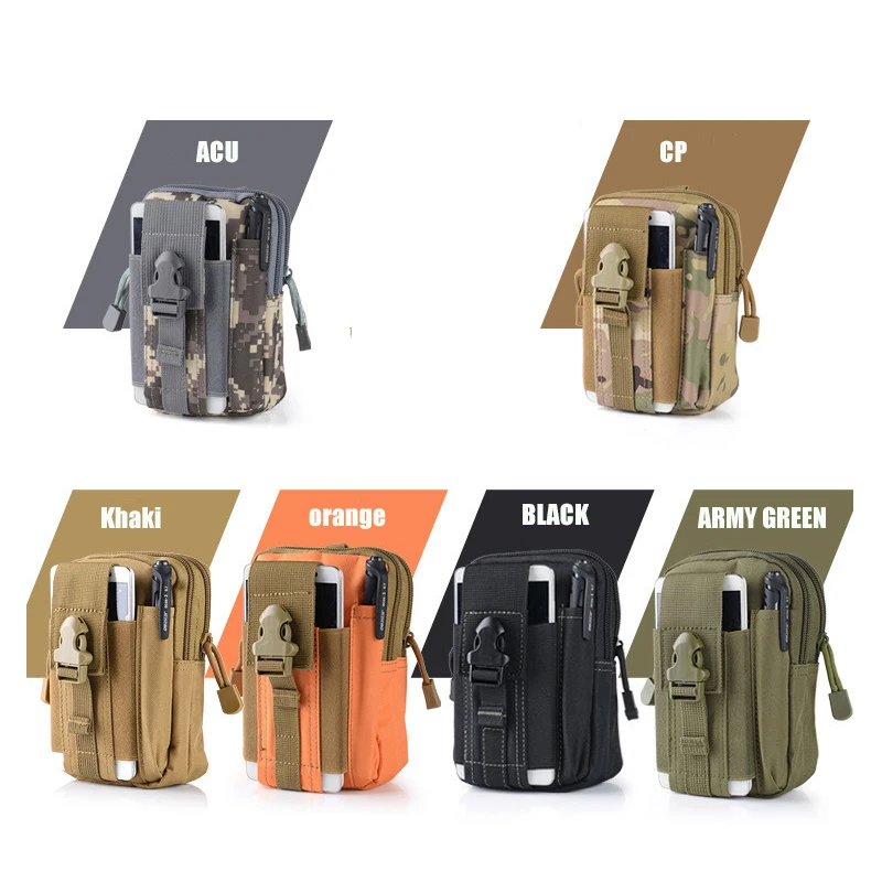 

Tactical Molle Phone Pouch Belt Waist Bag Military Waist Accessory Pack Utility EDC Gear Bag Gadget Divider Organizer Storager
