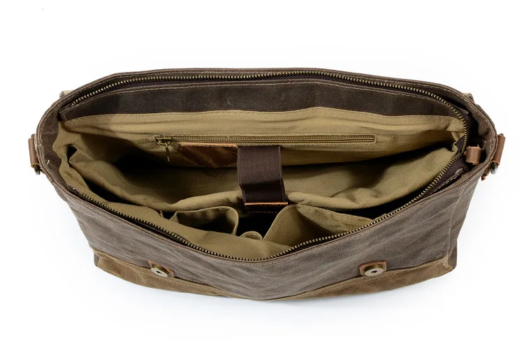 Водонепроницаемый портфель с масляным воском, мужская сумка в европейском и американском стиле, ретро деловая сумка, сумка через плечо