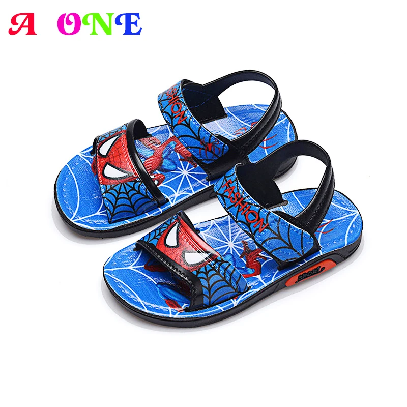 

Summer soft boys sandals baby shoes kids beach shoes children shoes for toddler cartoon spiderman 1 to 7 yrs