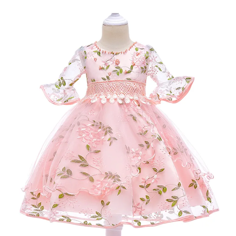 

Girls Princess Dress For Girls Party Dresses Kids Tutu Flower Girls Birthday Wedding Dresses For Girls Kids summer baby clothing