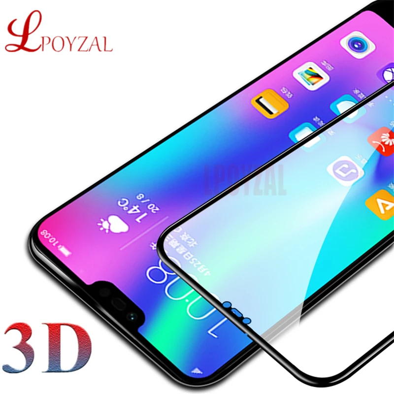 LPOYZAL 3D полное покрытие закаленное стекло для Huawei Honor 10 9 8 Lite Защитная пленка экрана